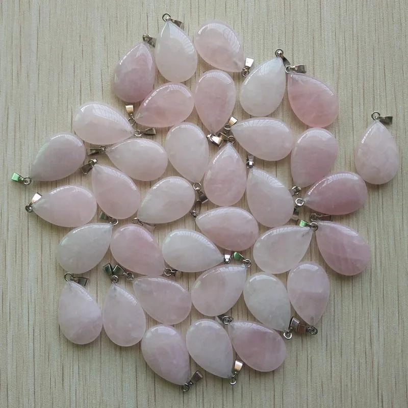 50pcs/lot natural stone water drop