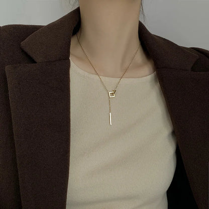 Geometric Square Necklace