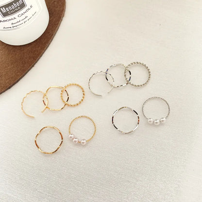 Wavy Combination Ring