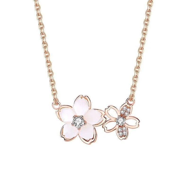 Flowers Pendant Clavicle Chain