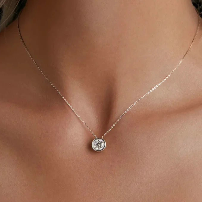 Moissanite Necklace Diamond