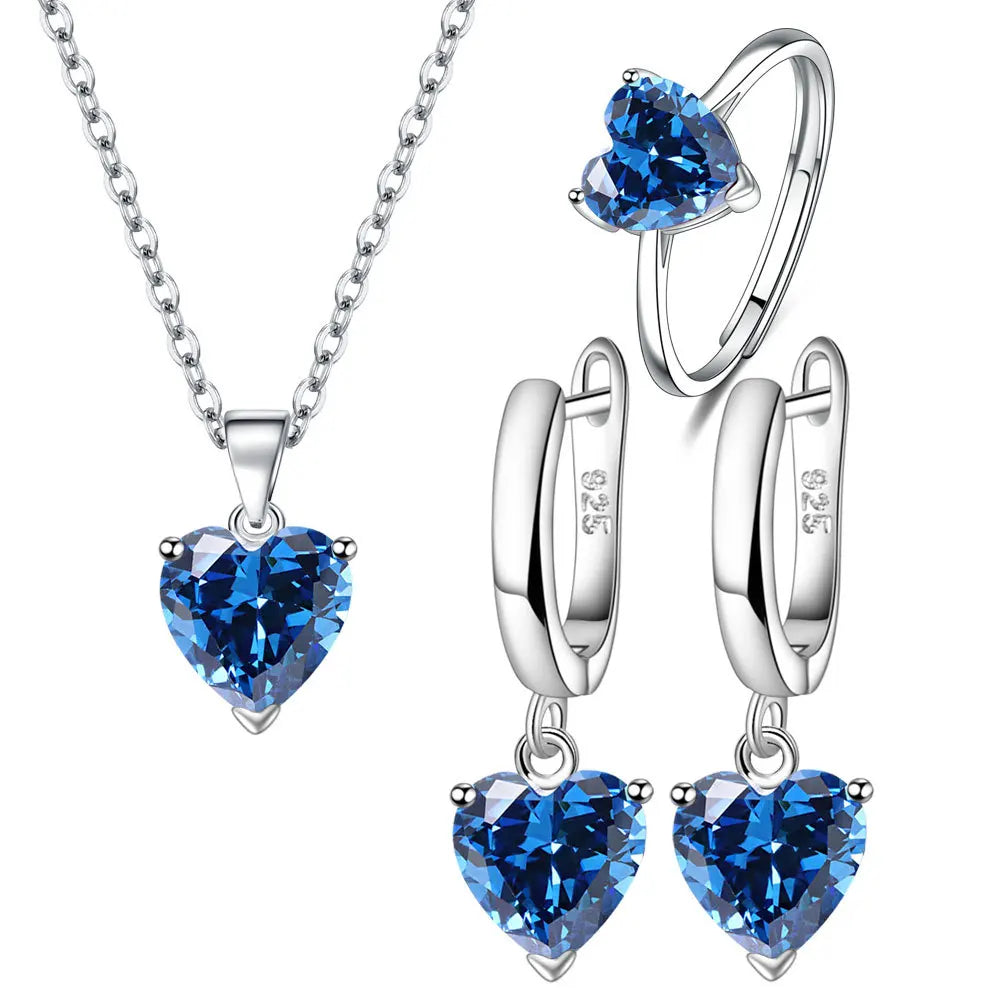 Heart Zircon set