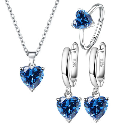 Heart Zircon set