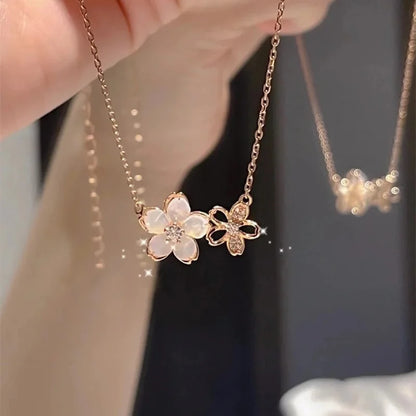 Flowers Pendant Clavicle Chain