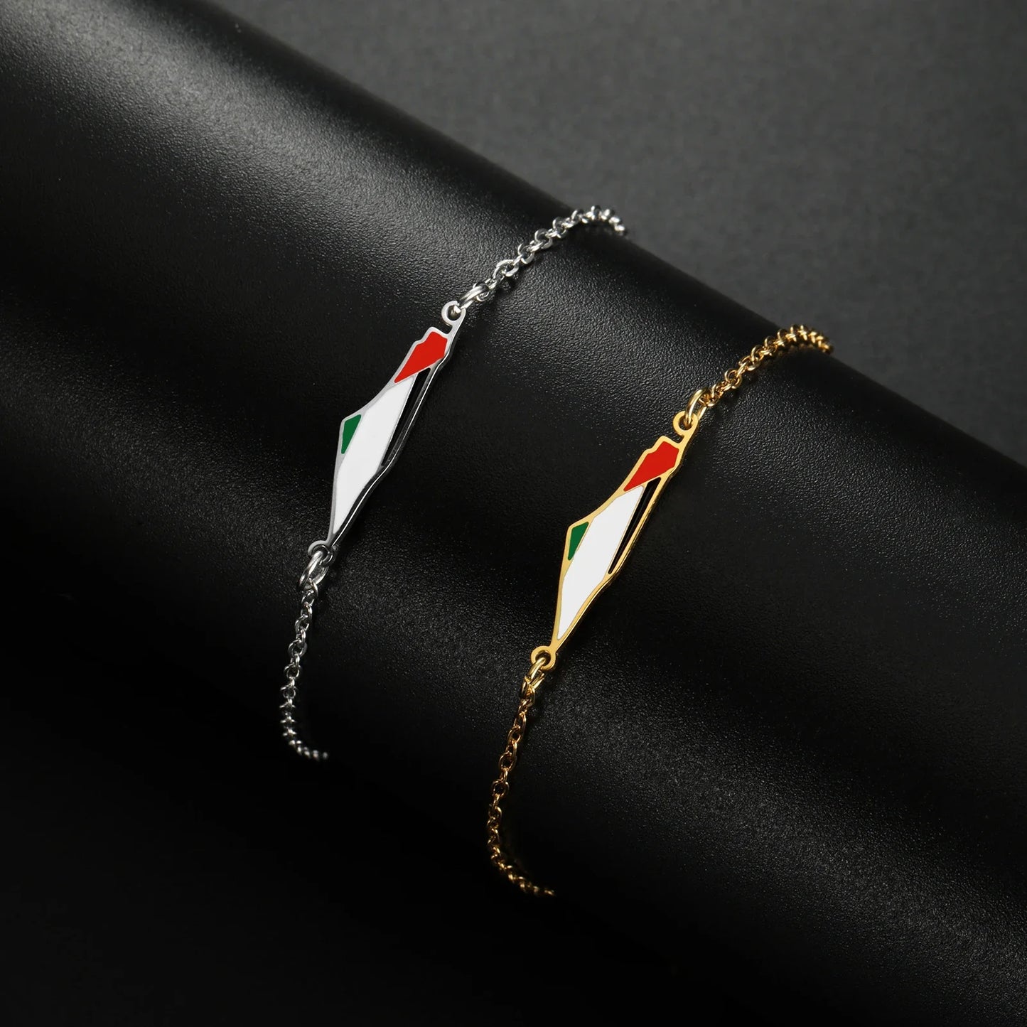 Palestine Map Bracelet