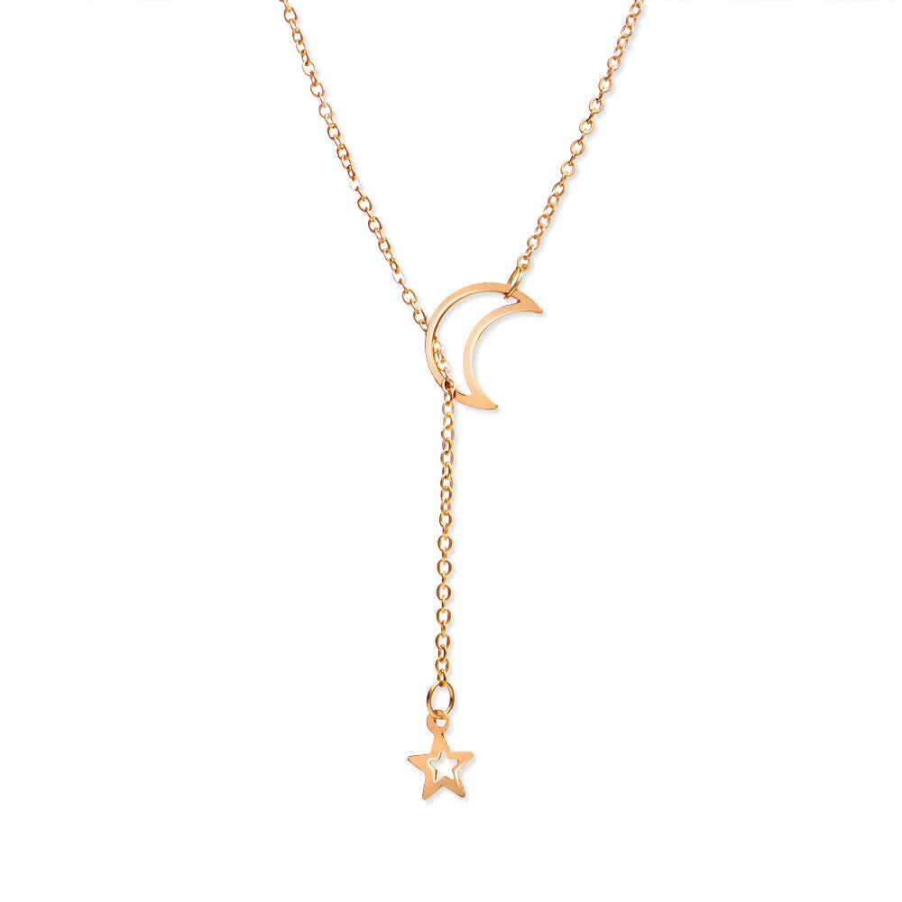 Moon Star Pendant Choker