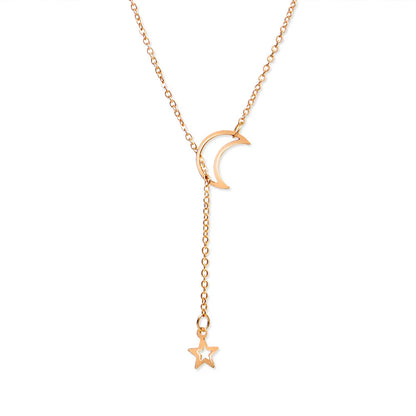 Moon Star Pendant Choker