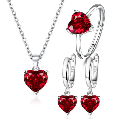 Heart Zircon set