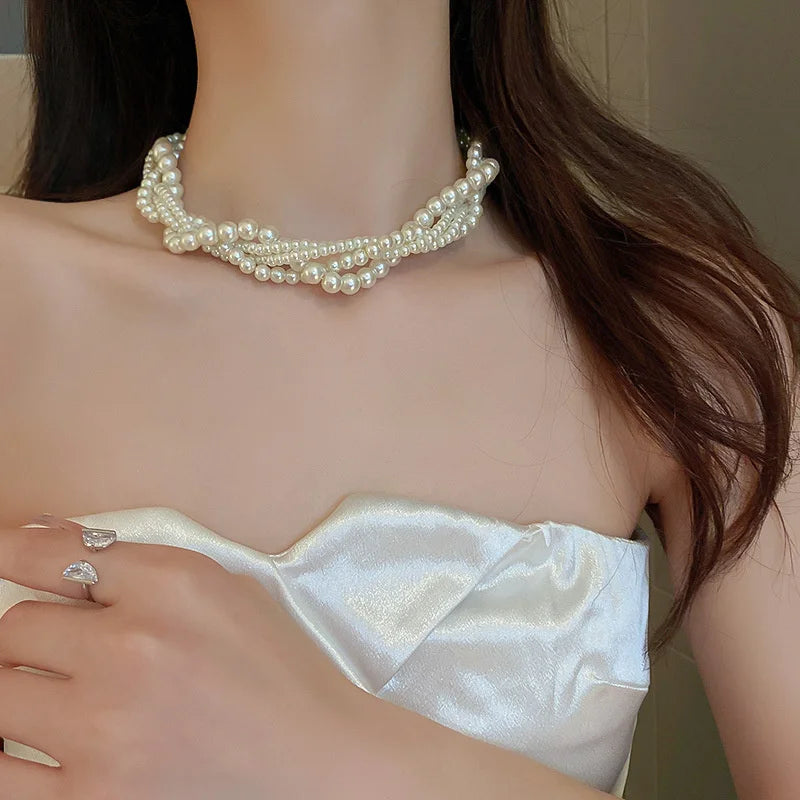 Pearl Choker Necklaces