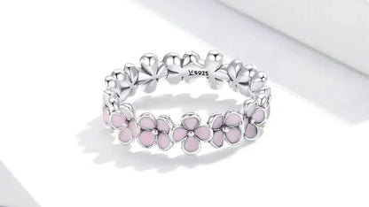 Pink flowers Ring