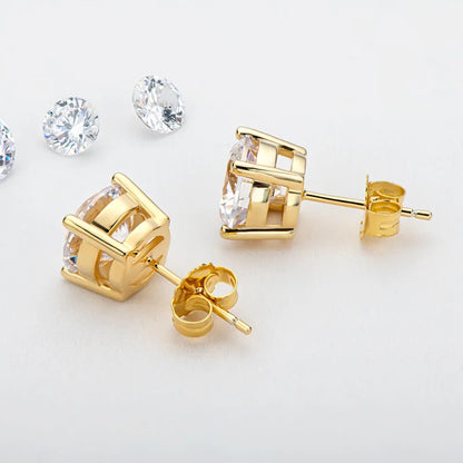 Moissanite Diamond Stud Earrings