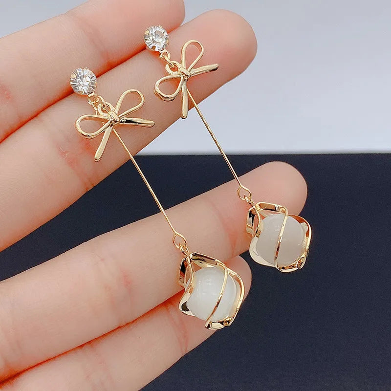 Dangle Opal Earrings