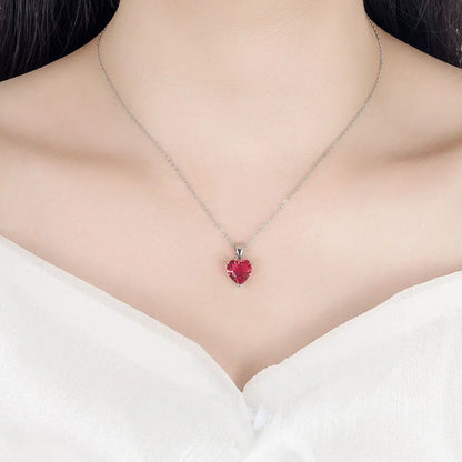 Silver Heart Zircon Set