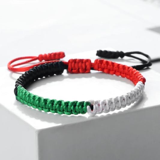 Palestine Flag String Bracelet