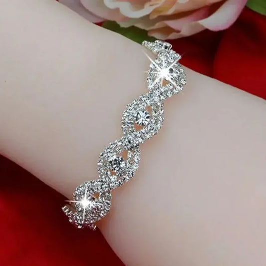 Rhinestone Wrist Chain Bracelet