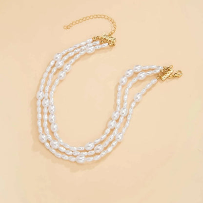 Baroque Imitation Pearl Choker