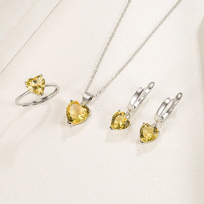 Heart Zircon set