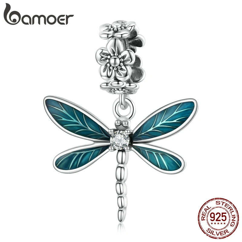 Silver Gorgeous Dragonfly Pendant