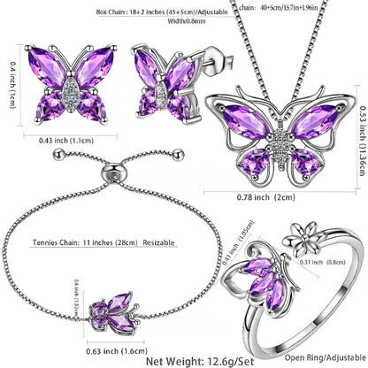 5pcs Butterfly Jewelry