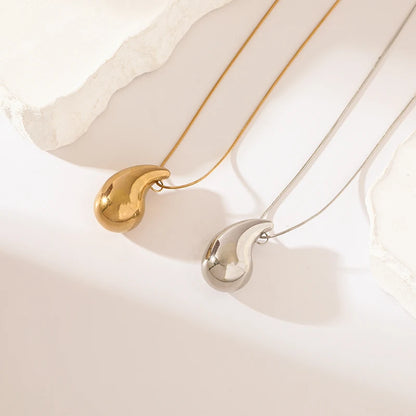 Stainless Steel Gold Drops Set