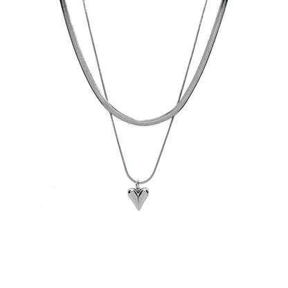 Layered Love Heart Pendant