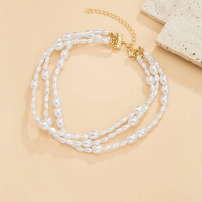 Baroque Imitation Pearl Choker