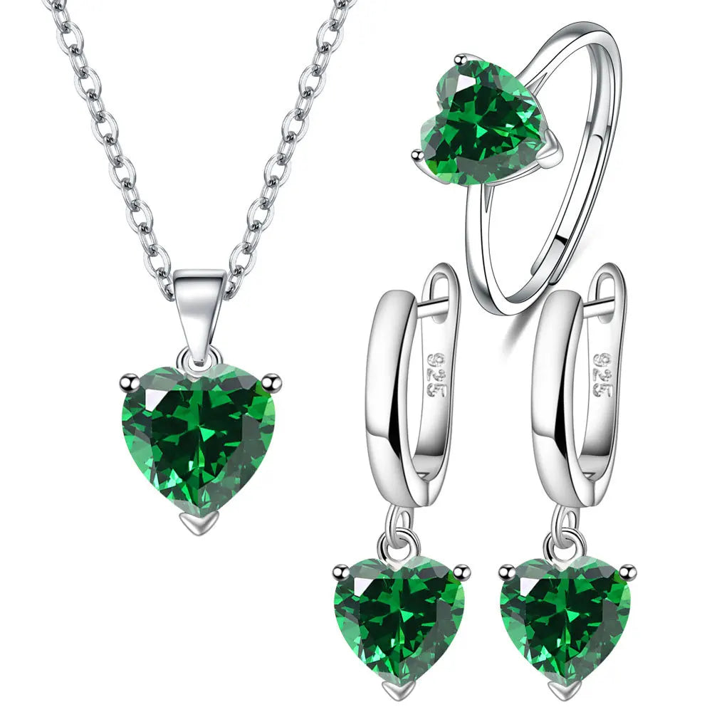 Heart Zircon set