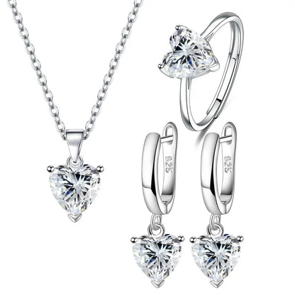 Heart Zircon set