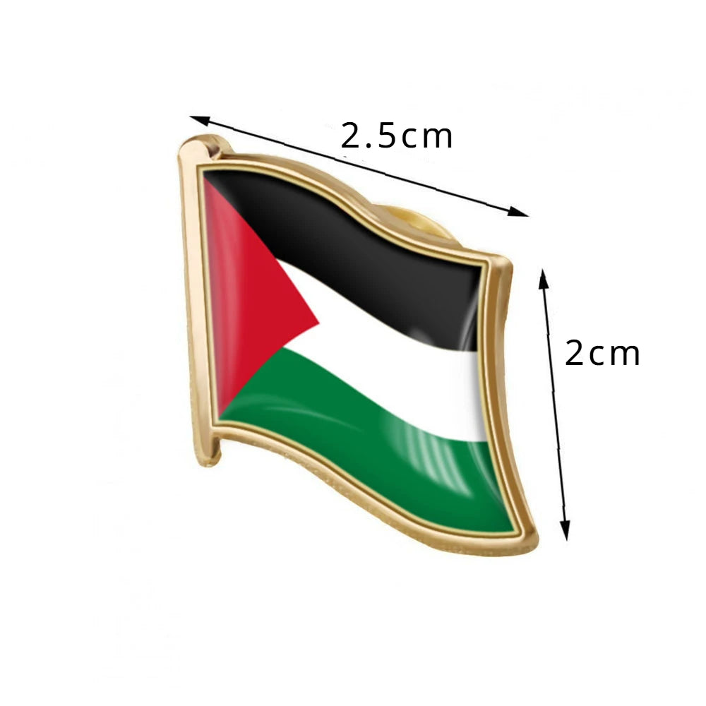 Palestine Pin Flag Brooch