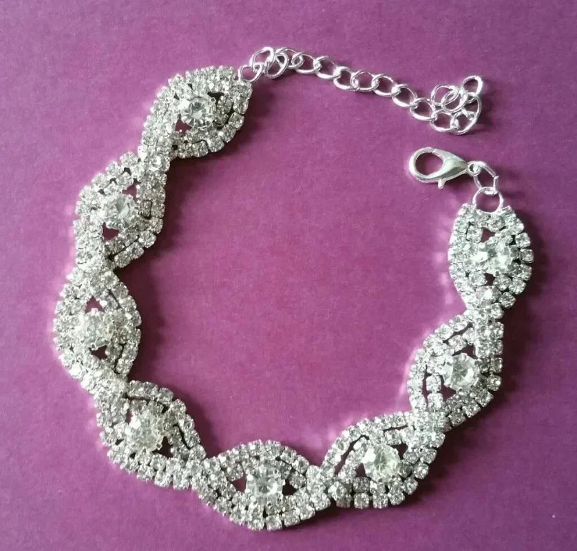 Rhinestone Wrist Chain Bracelet