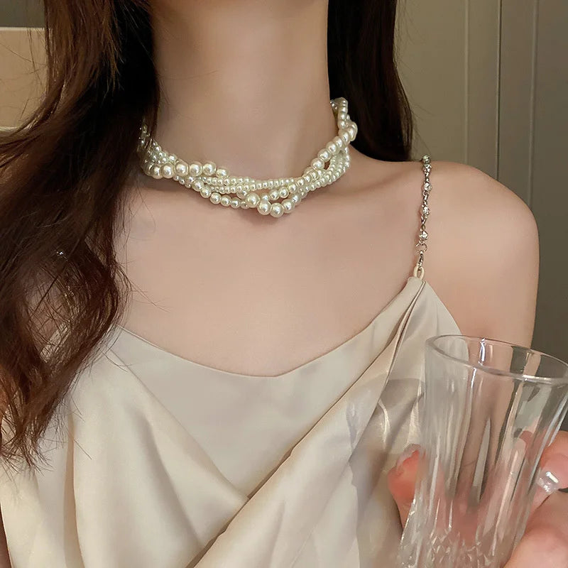 Pearl Choker Necklaces